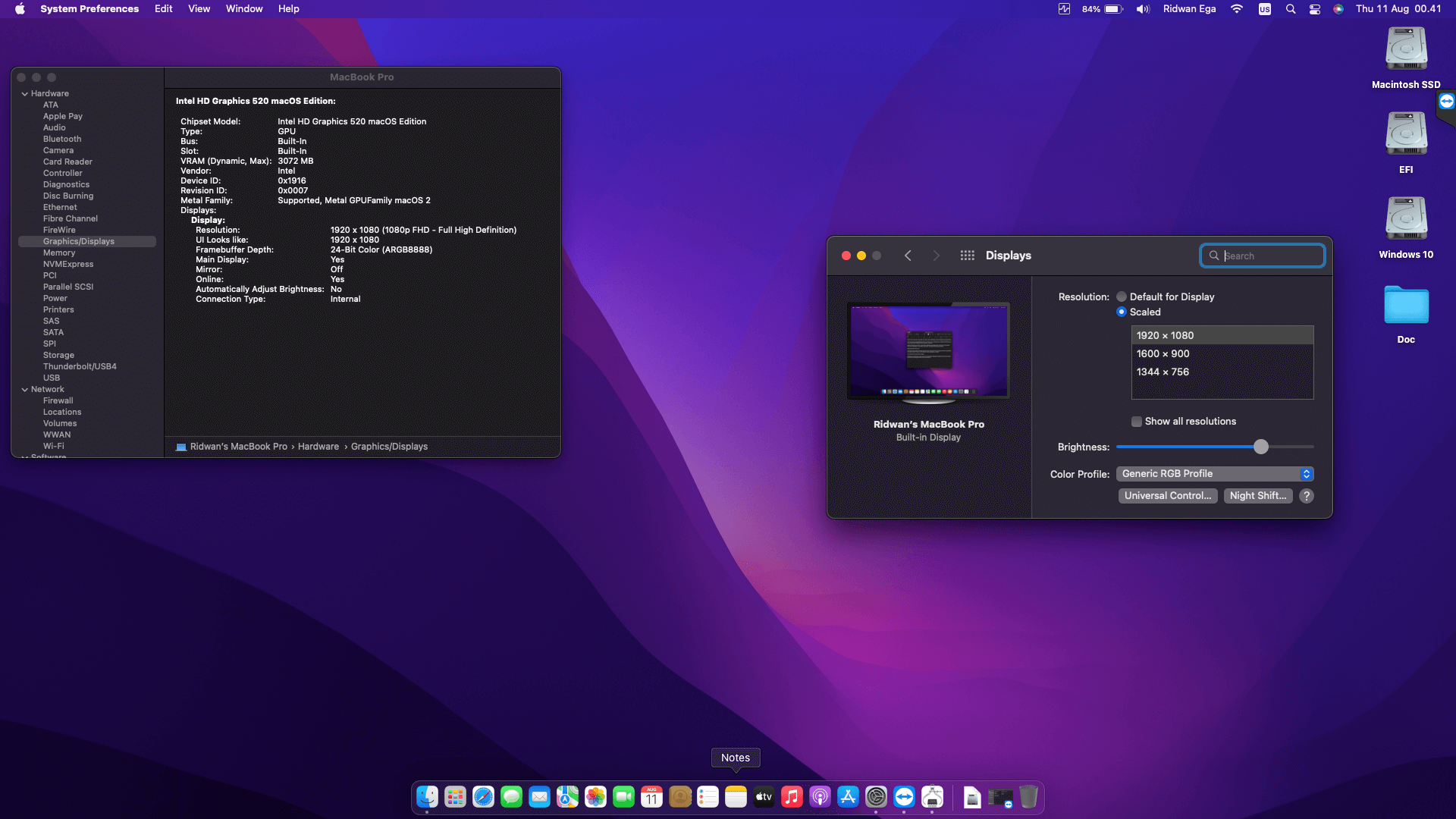 Lenovo Thinkpad T460S 2nd [SkyLake   Intel HD 520 + PS2 SMBUS]   OpenCore 3